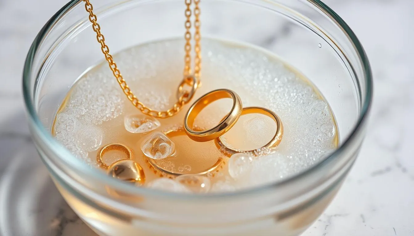 Metode Pembersihan Emas Muda dengan Sabun Cuci Piring (c) Ilustrasi AI