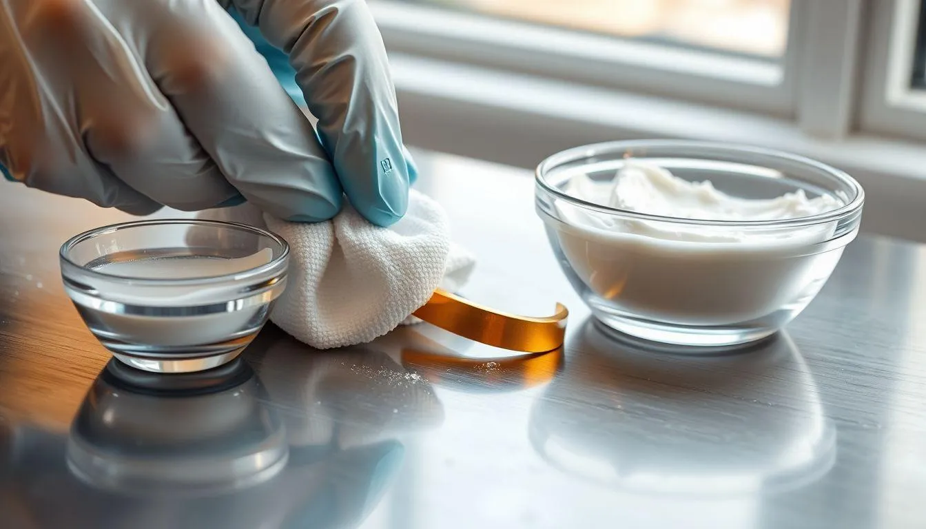 Menggunakan Baking Soda untuk Membersihkan Emas Muda (c) Ilustrasi AI