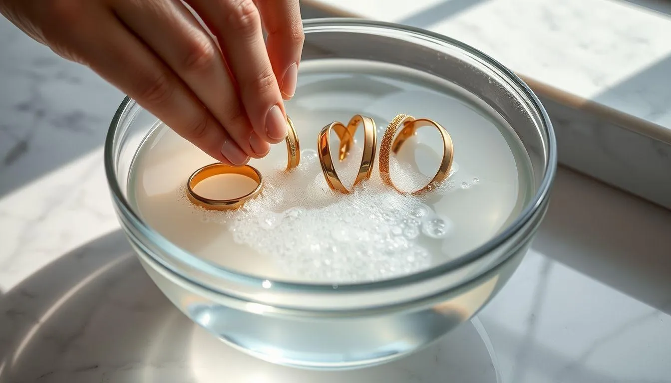 Metode Pembersihan Emas Titanium dengan Sabun Cuci Piring (c) Ilustrasi AI