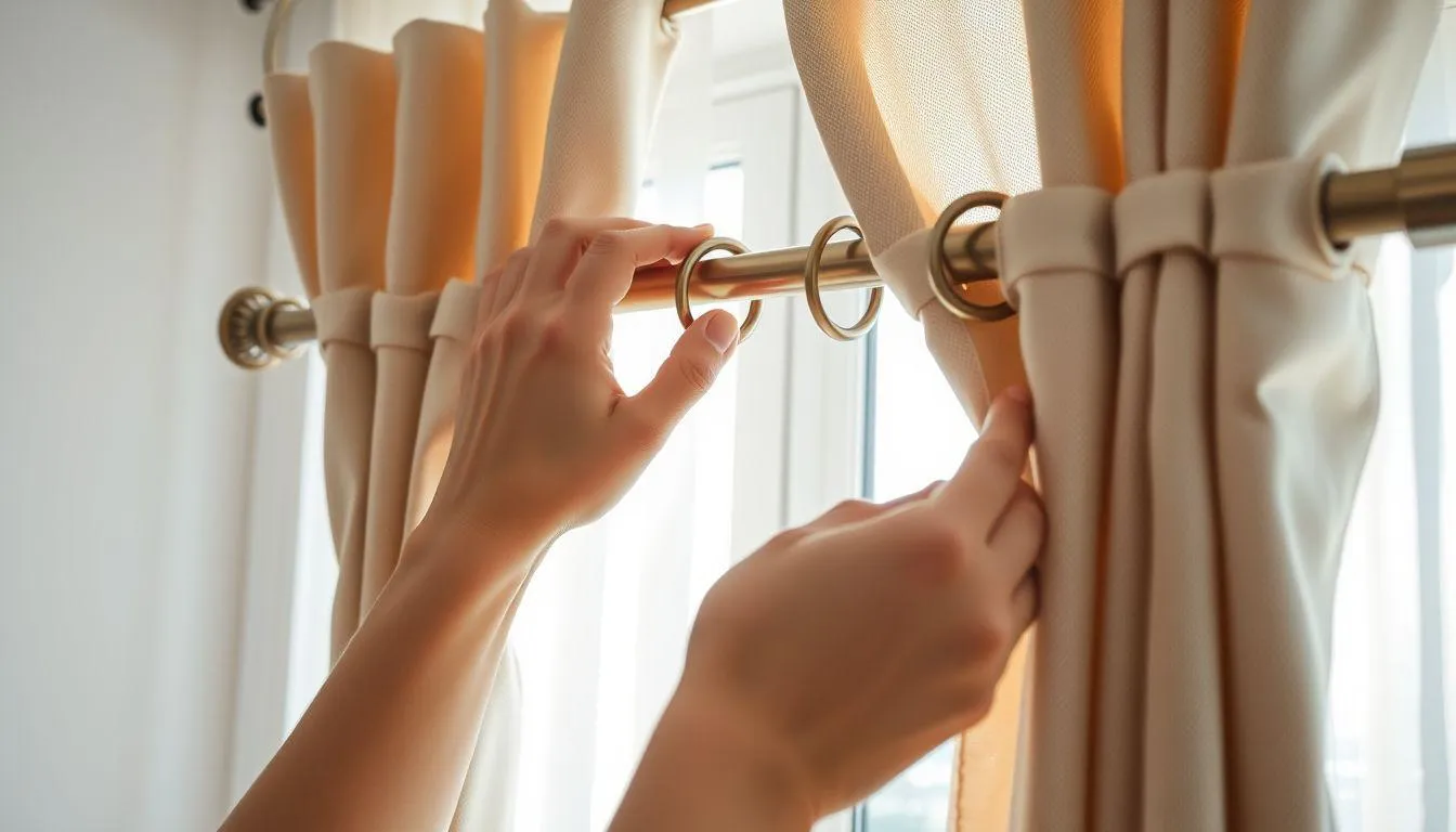 Persiapan Sebelum Mencuci Gorden Ring (c) Ilustrasi AI