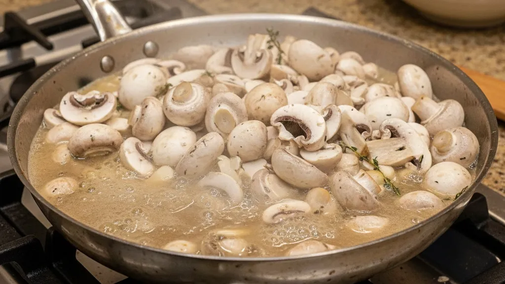 Kesalahan Umum Saat Mengolah Jamur Kancing (c) Ilustrasi AI