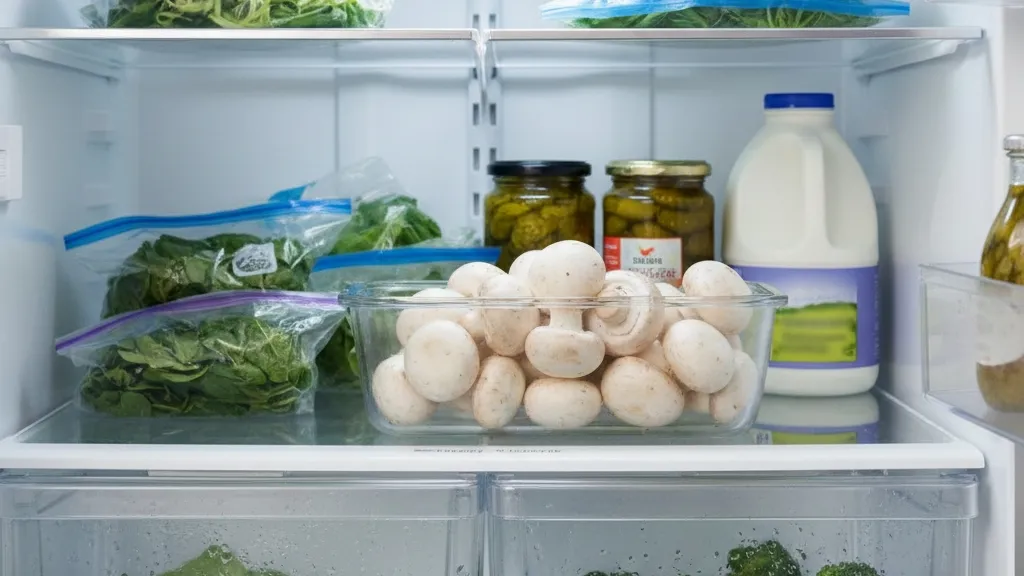 Cara Menyimpan Jamur Setelah Dibersihkan (c) Ilustrasi AI