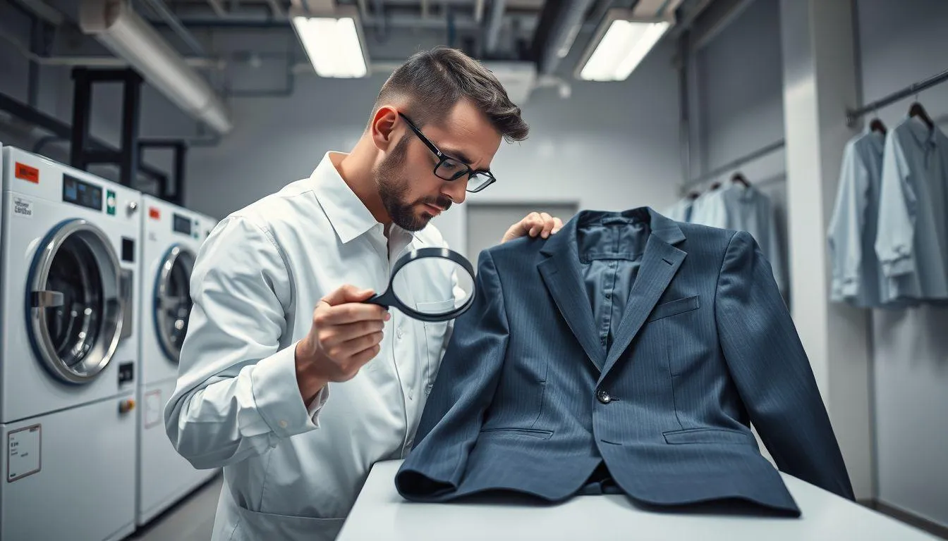 Proses Dry Clean Jas di Laundry Profesional (c) Ilustrasi AI