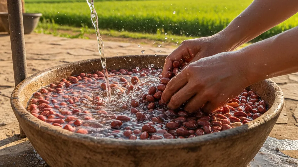 Kesalahan Umum dalam Mencuci Kacang Tanah dan Cara Menghindarinya (c) Ilustrasi AI