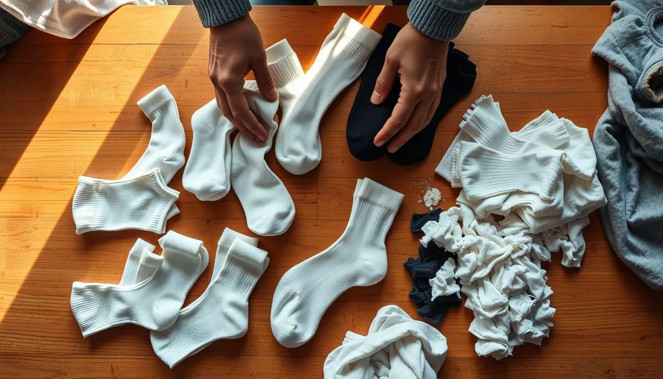 Persiapan Sebelum Mencuci Kaos Kaki (c) Ilustrasi AI
