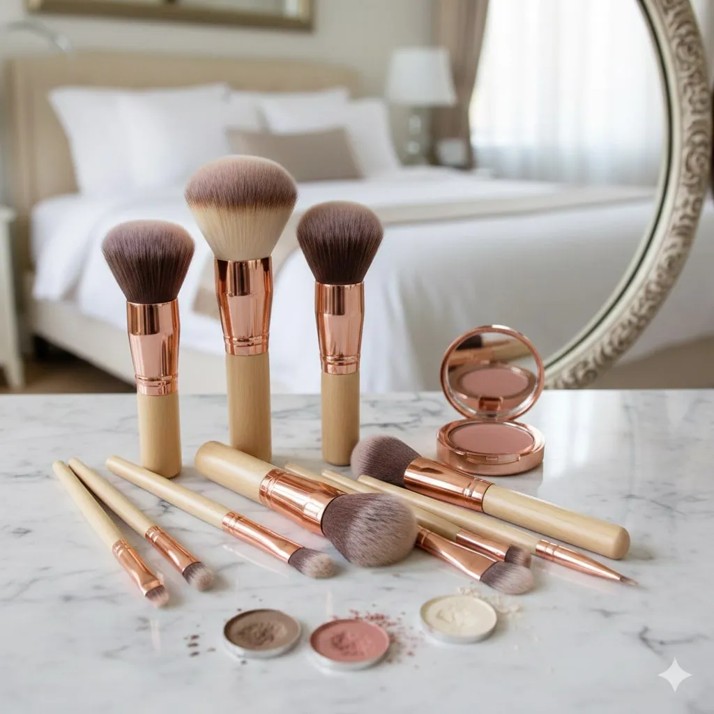 Langkah-Langkah Cara Mencuci Kuas Make Up dengan Benar (c) Ilustrasi AI