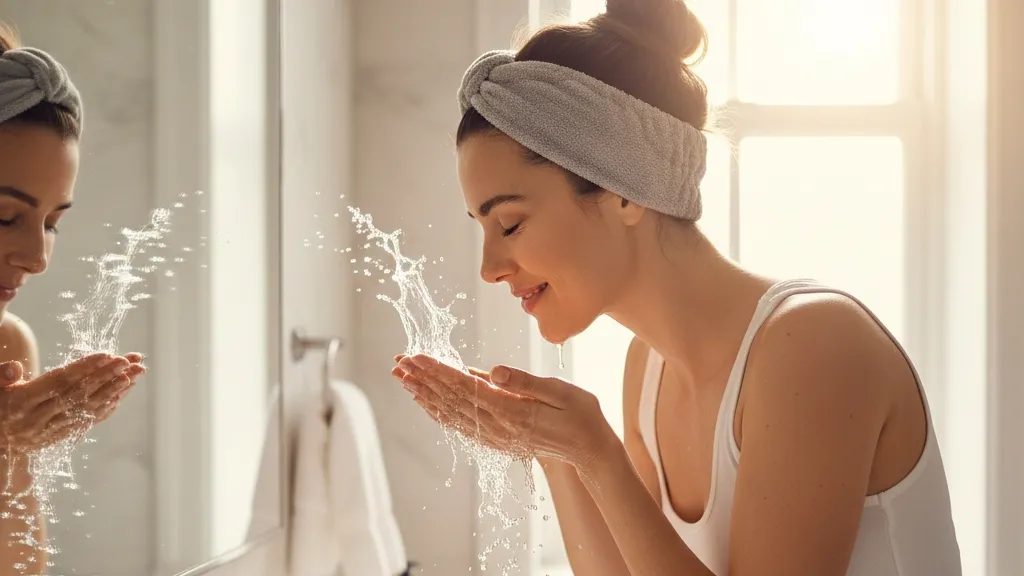 Frekuensi dan Waktu yang Tepat untuk Mencuci Muka (c) Ilustrasi AI
