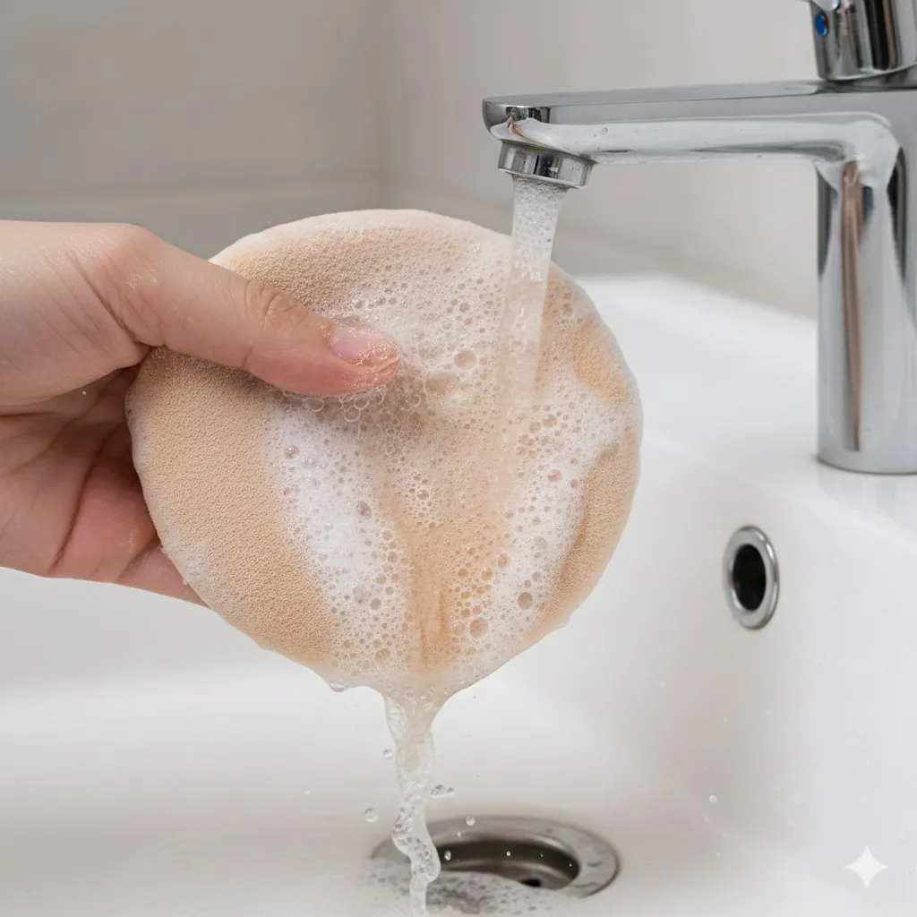 Metode Cara Mencuci Puff Cushion dengan Sabun Bayi (c) Ilustrasi AI