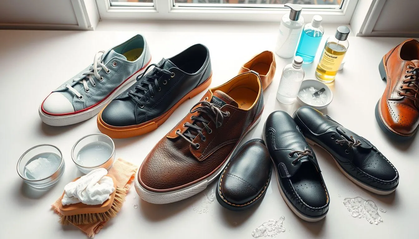 Cara Mencuci Sepatu Berdasarkan Jenis Bahan (c) Ilustrasi AI