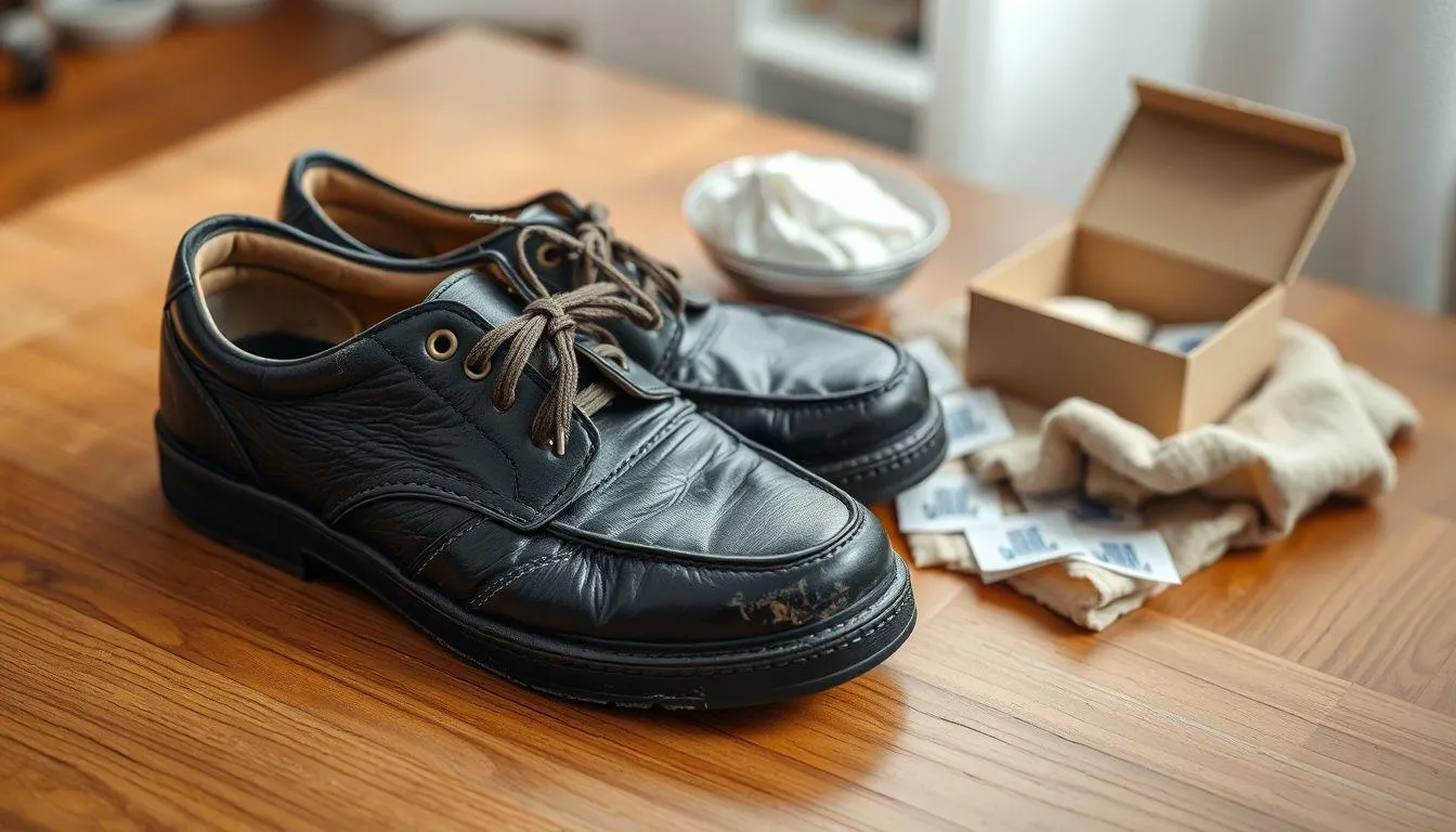 Cara Menghilangkan Bau pada Sepatu Sekolah (c) Ilustrasi AI