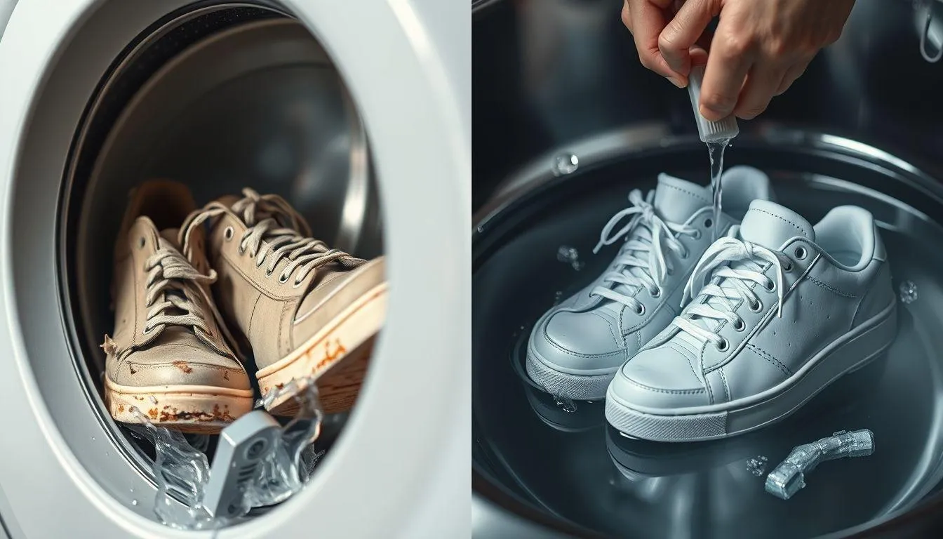 Kesalahan Umum yang Harus Dihindari Saat Mencuci Sepatu (c) Ilustrasi AI