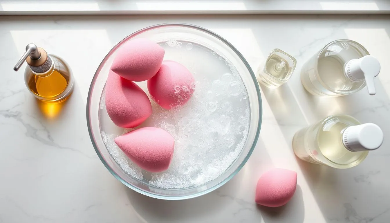 Alternatif Bahan Pembersih untuk Spons Bedak (c) Ilustrasi AI