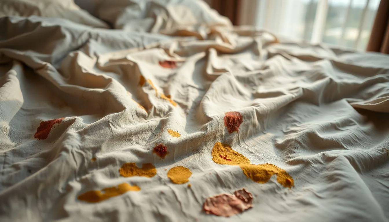 Mengapa Sprei Berwarna Mudah Terlihat Dekil (c) Ilustrasi AI