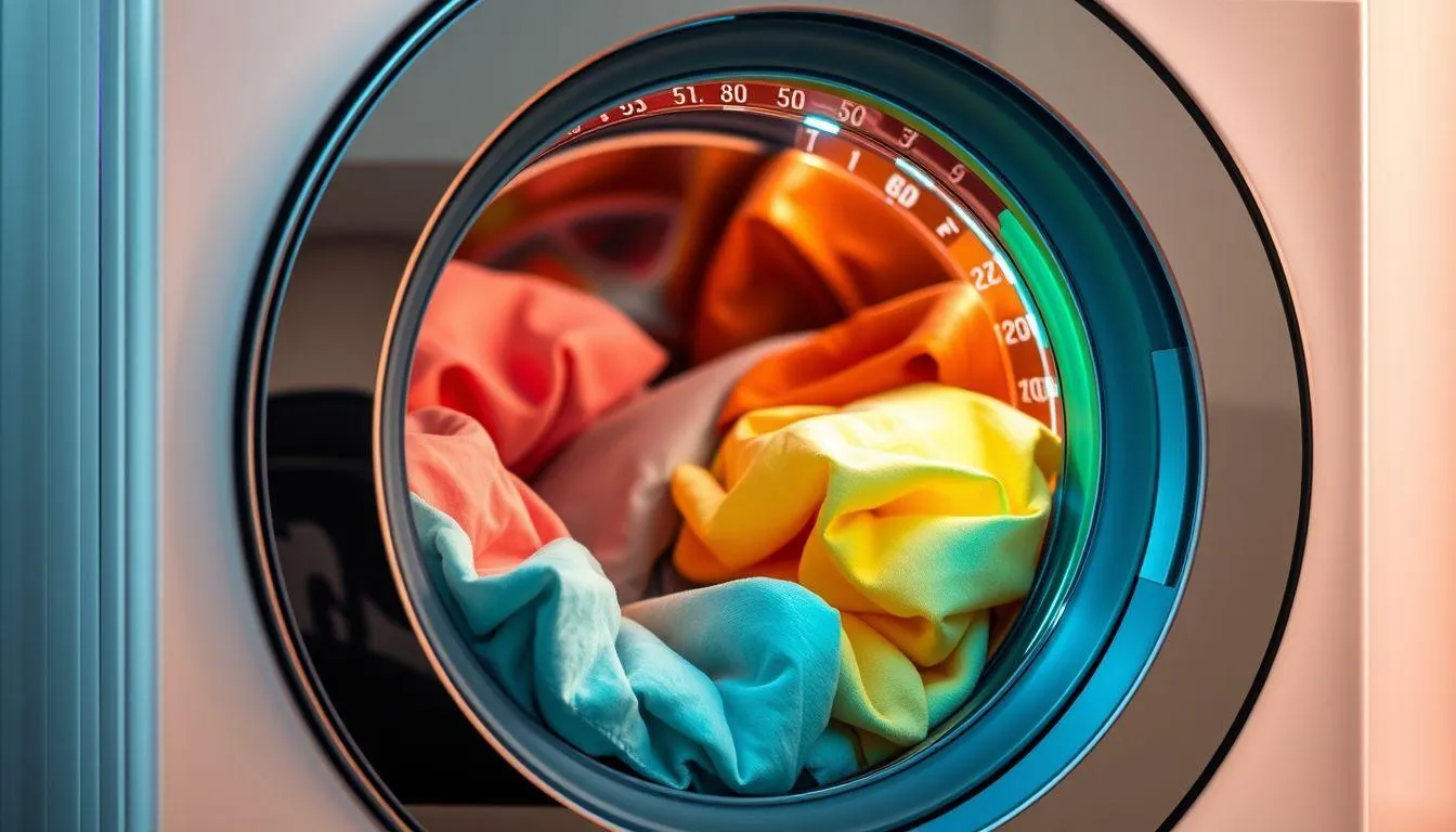Teknik Pencucian dengan Mesin Cuci untuk Sprei Berwarna (c) Ilustrasi AI
