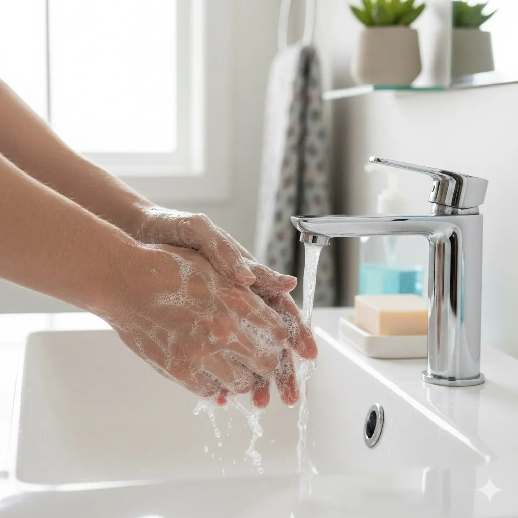 Kosakata Penting Terkait Mencuci Tangan (c) Ilustrasi AI