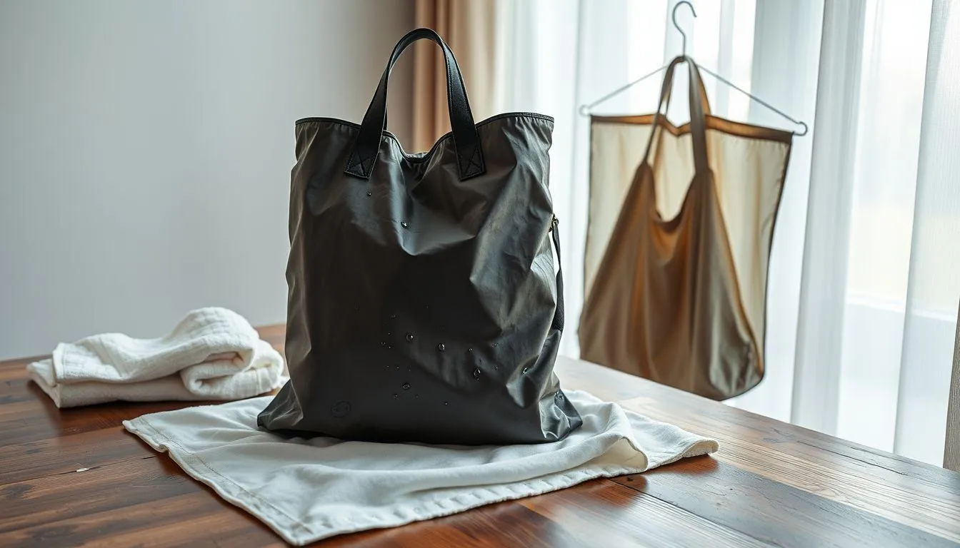 Metode Pengeringan Tas Nylon yang Aman (c) Ilustrasi AI