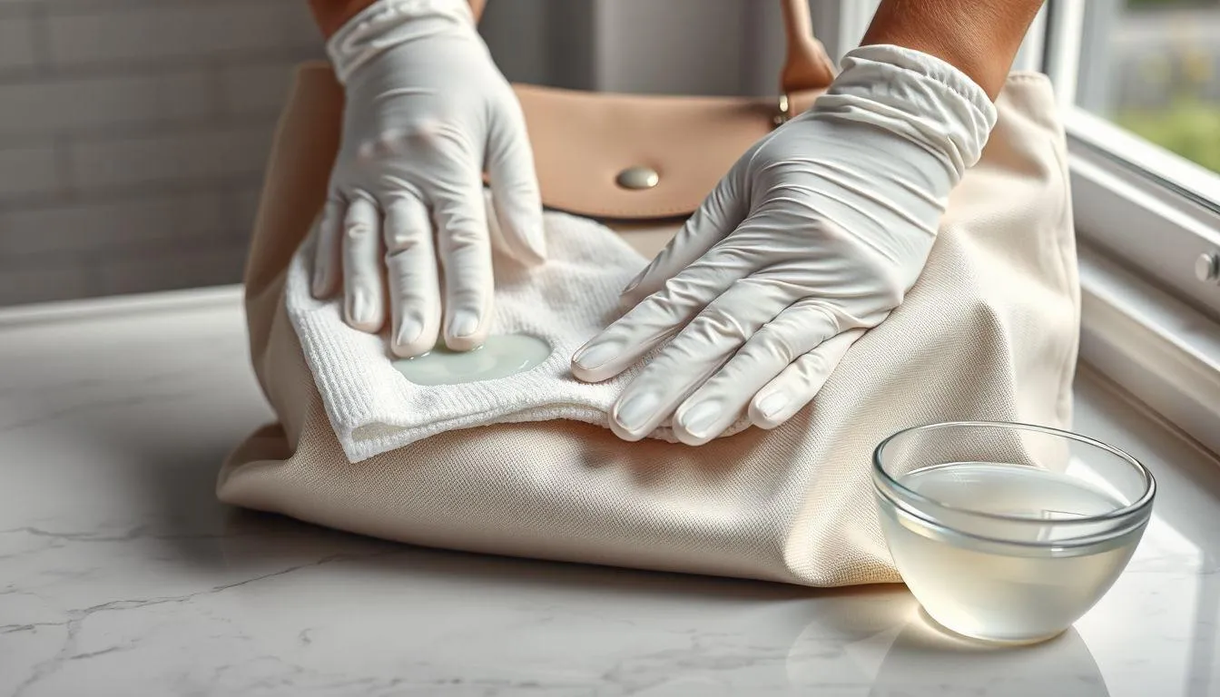 Cara Mencuci Bagian Nilon atau Kanvas Tas Longchamp (c) Ilustrasi AI