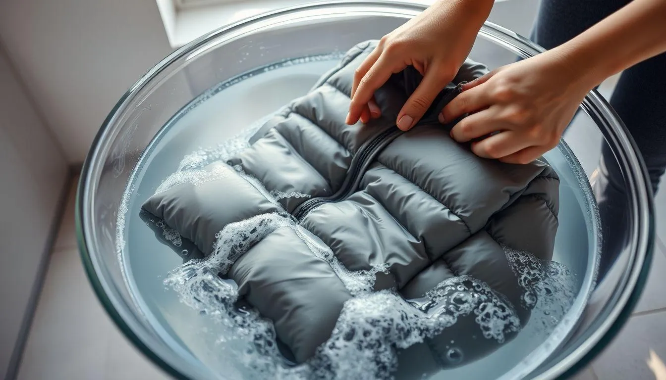 Cara Mencuci Uniqlo Ultra Light Down dengan Tangan (c) Ilustrasi AI