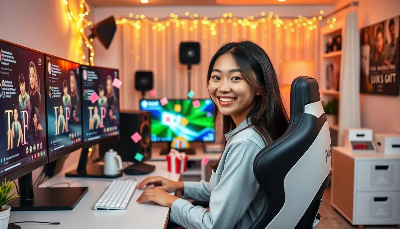 Memanfaatkan Fitur Live Gifting (c) Ilustrasi AI