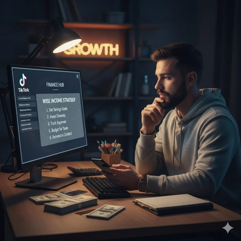 Strategi Mengelola Penghasilan TikTok dengan Bijak (c) Ilustrasi AI