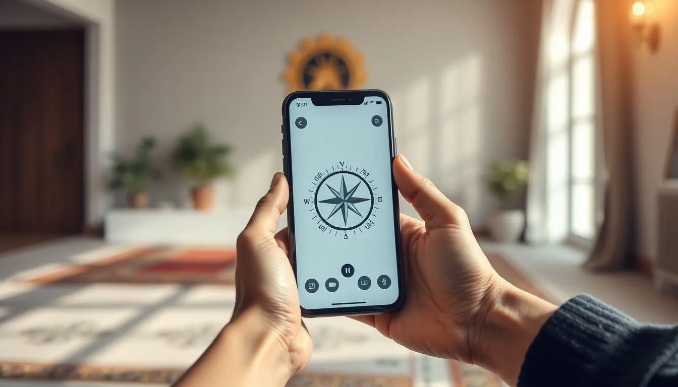 Cara Menentukan Kiblat Menggunakan Kompas HP (c) Ilustrasi AI