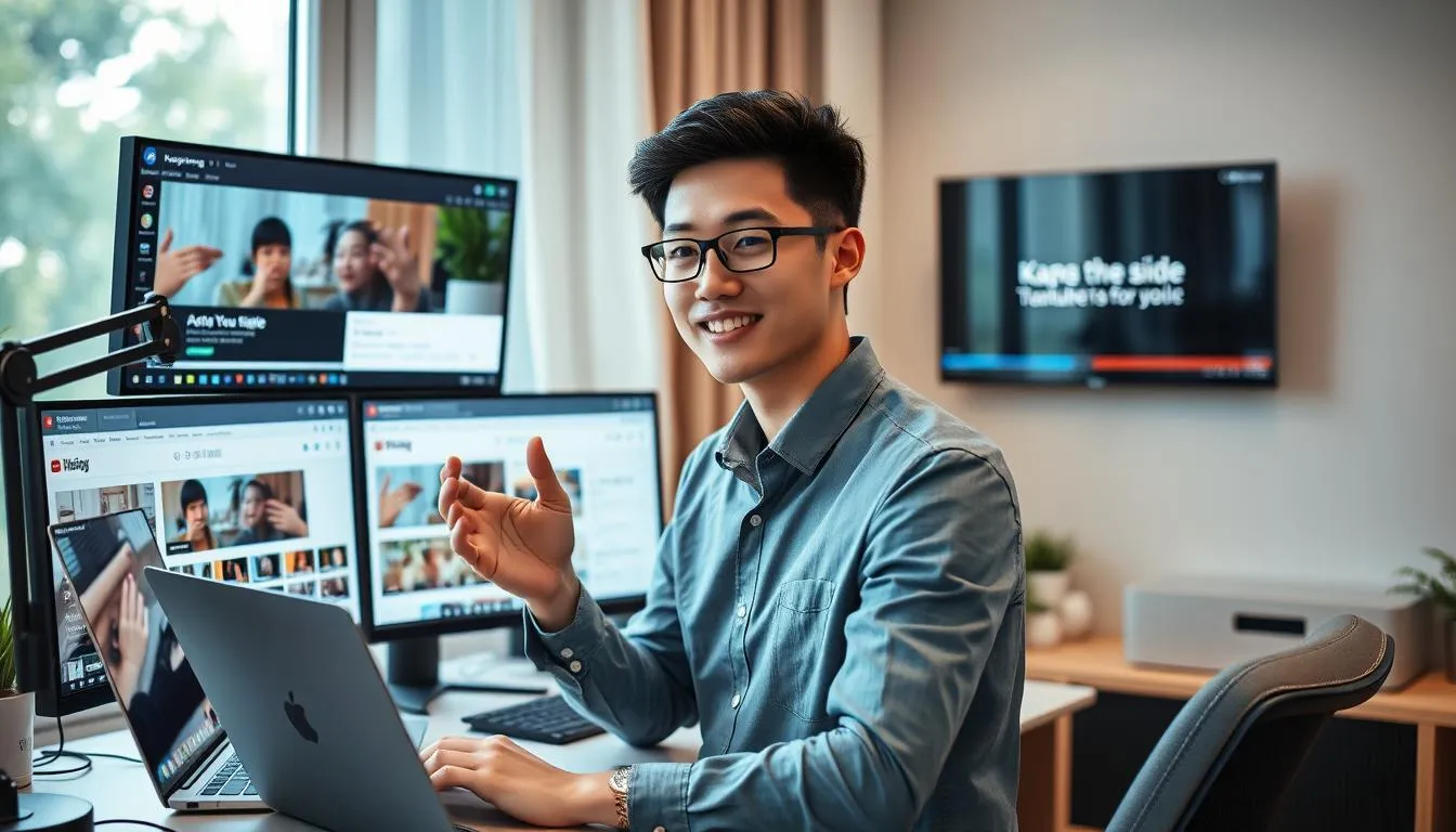 Memanfaatkan Situs Penerjemah Video Online (credit:Image by AI)