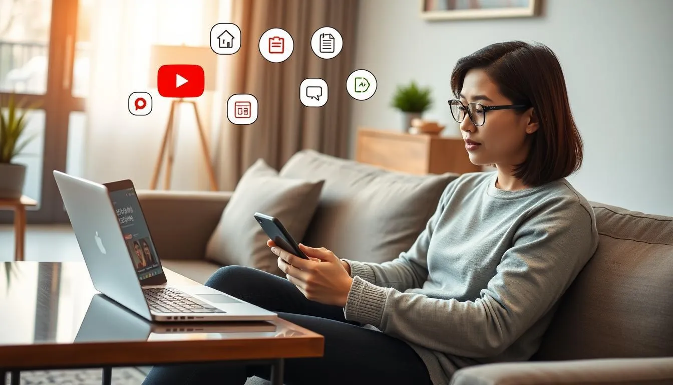 Menggunakan Aplikasi Penerjemah Video di Smartphone (credit:Image by AI)