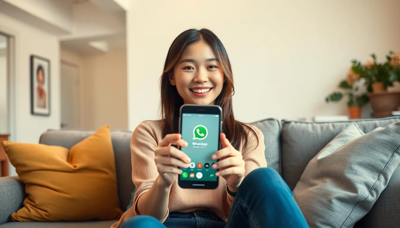 Cara Mengaktifkan Video Call di WhatsApp iOS (c) Ilustrasi AI