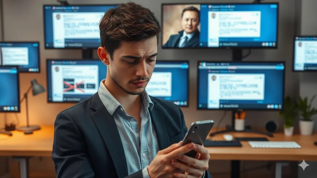 Apa itu Pembatasan Akun Twitter? (c) Ilustrasi AI