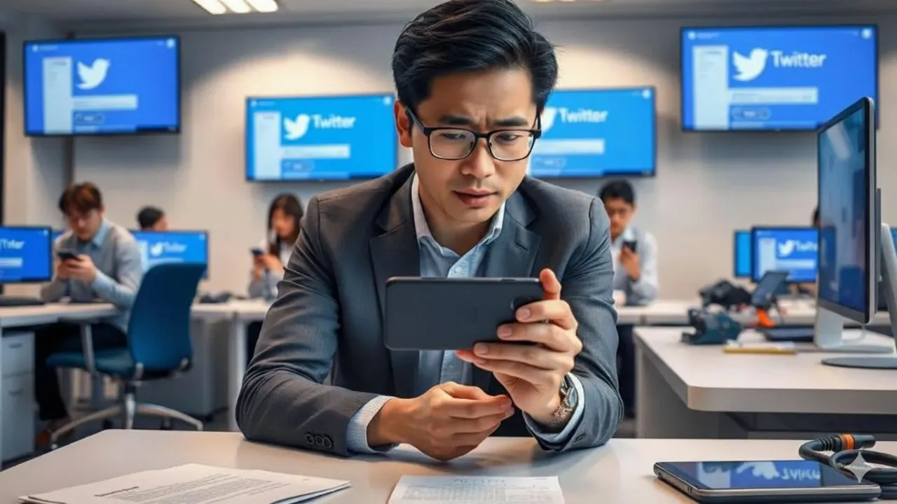 FAQ Seputar Pembatasan Akun Twitter (c) Ilustrasi AI