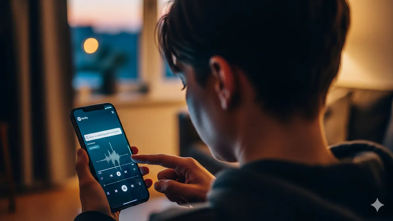 Cara Mengakses Equalizer di Spotify (c) Ilustrasi AI