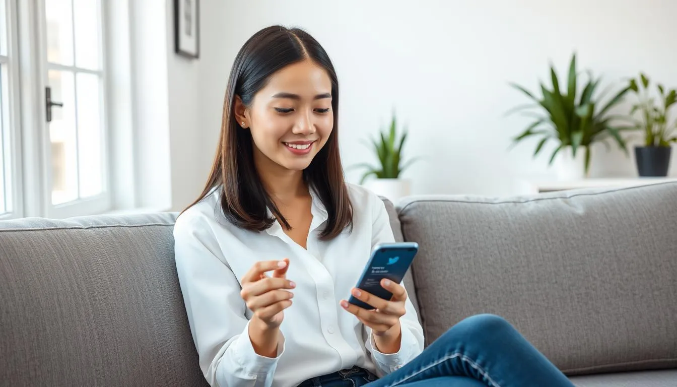 Cara Melihat Nama Pengguna di Aplikasi Twitter (c) Ilustrasi AI