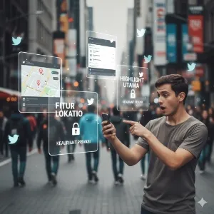 Tips Keamanan Saat Menggunakan Fitur Lokasi Twitter (c) Ilustrasi AI