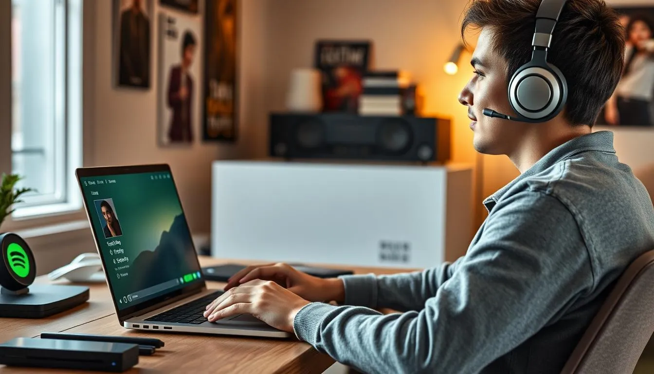 Mengubah Mode Shuffle di Spotify Desktop (c) Ilustrasi AI