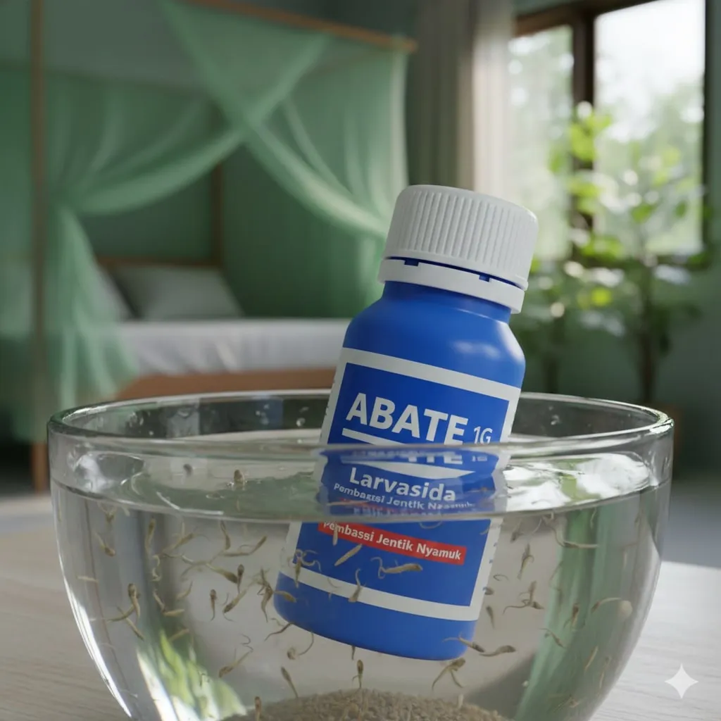 Kombinasi Abate dengan Metode 3M Plus (c) Ilustrasi AI