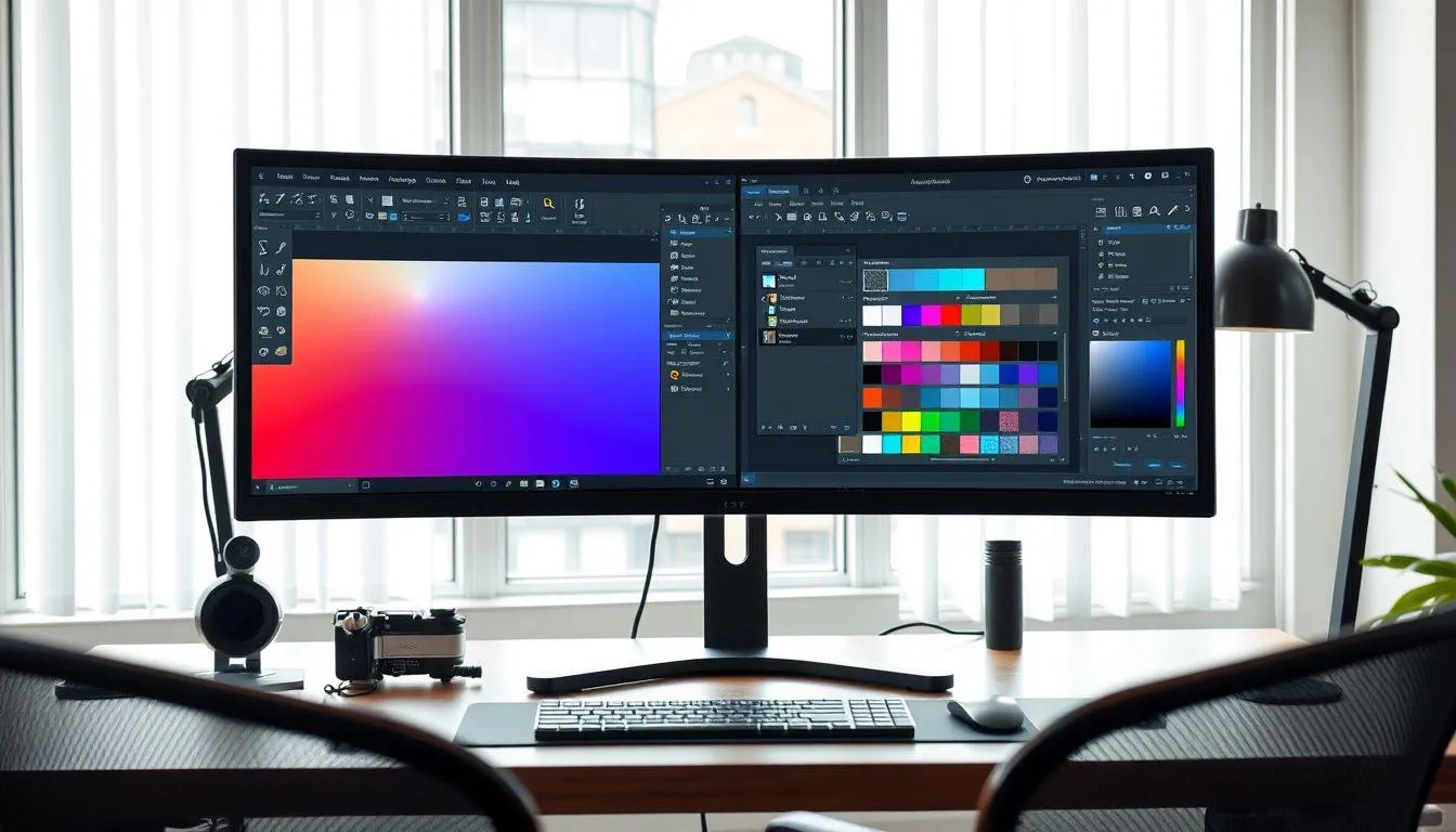 Teknik Pewarnaan dan Gradient (c) Ilustrasi AI