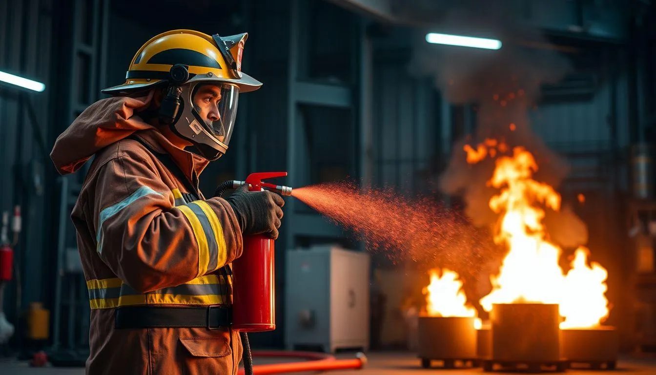 Jarak Aman dalam Menggunakan APAR (c) Ilustrasi AI