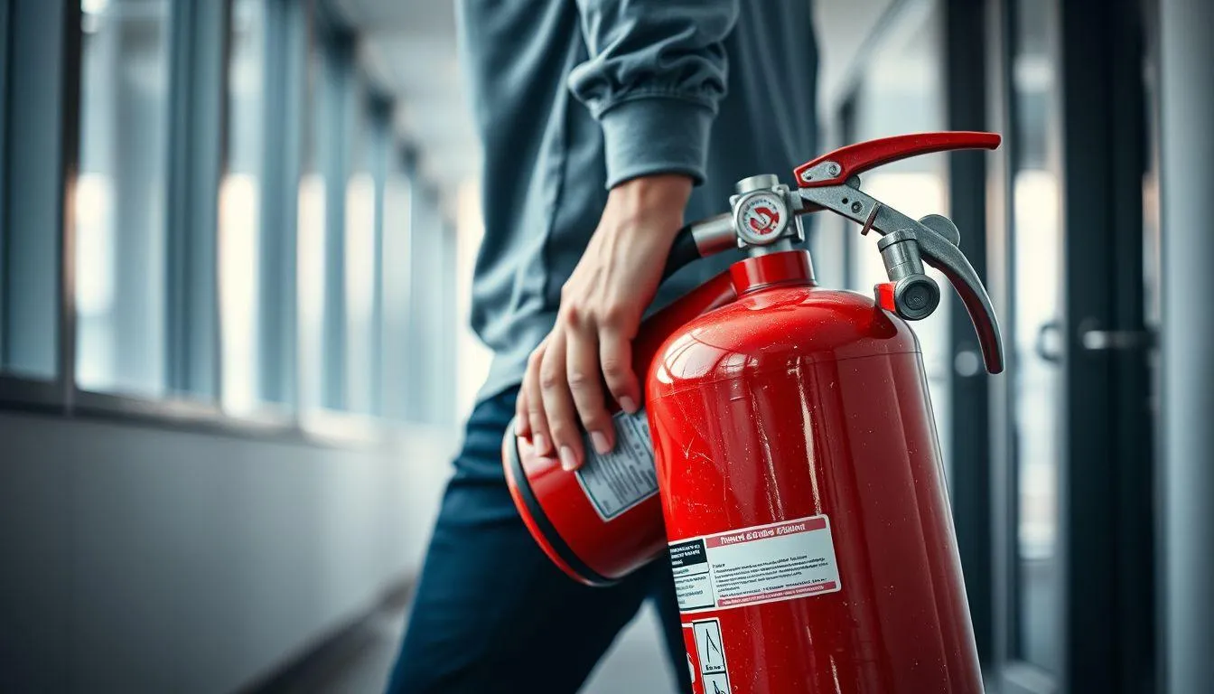 Kesalahan Umum dalam Cara Menggunakan Alat Pemadam Api Ringan (c) Ilustrasi AI