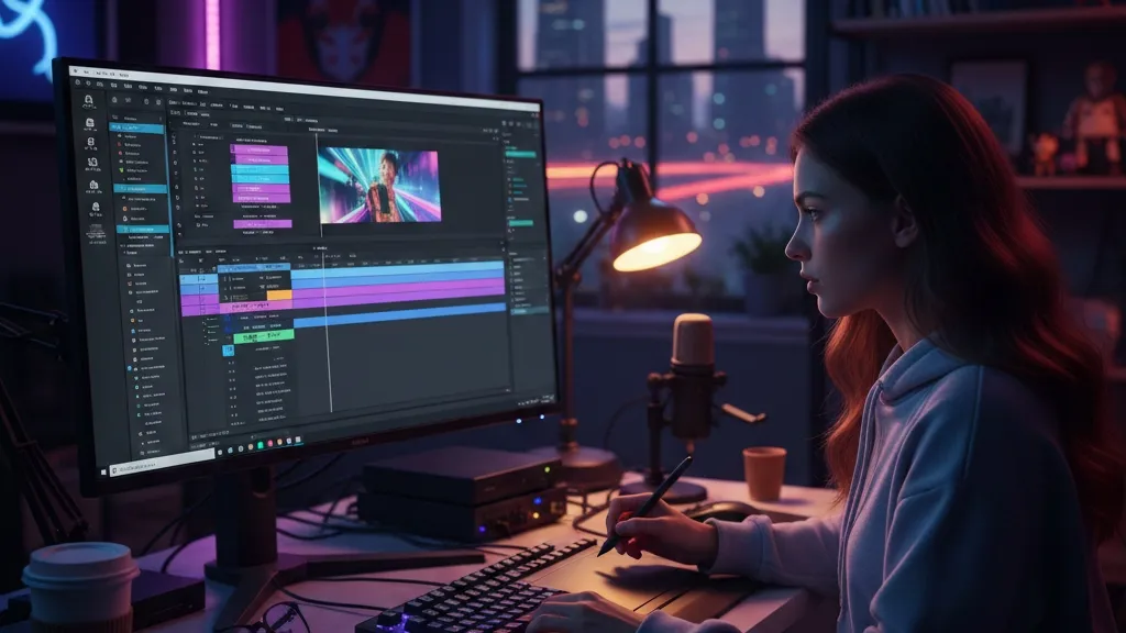 Menambahkan dan Mengatur Media (c) Ilustrasi AI