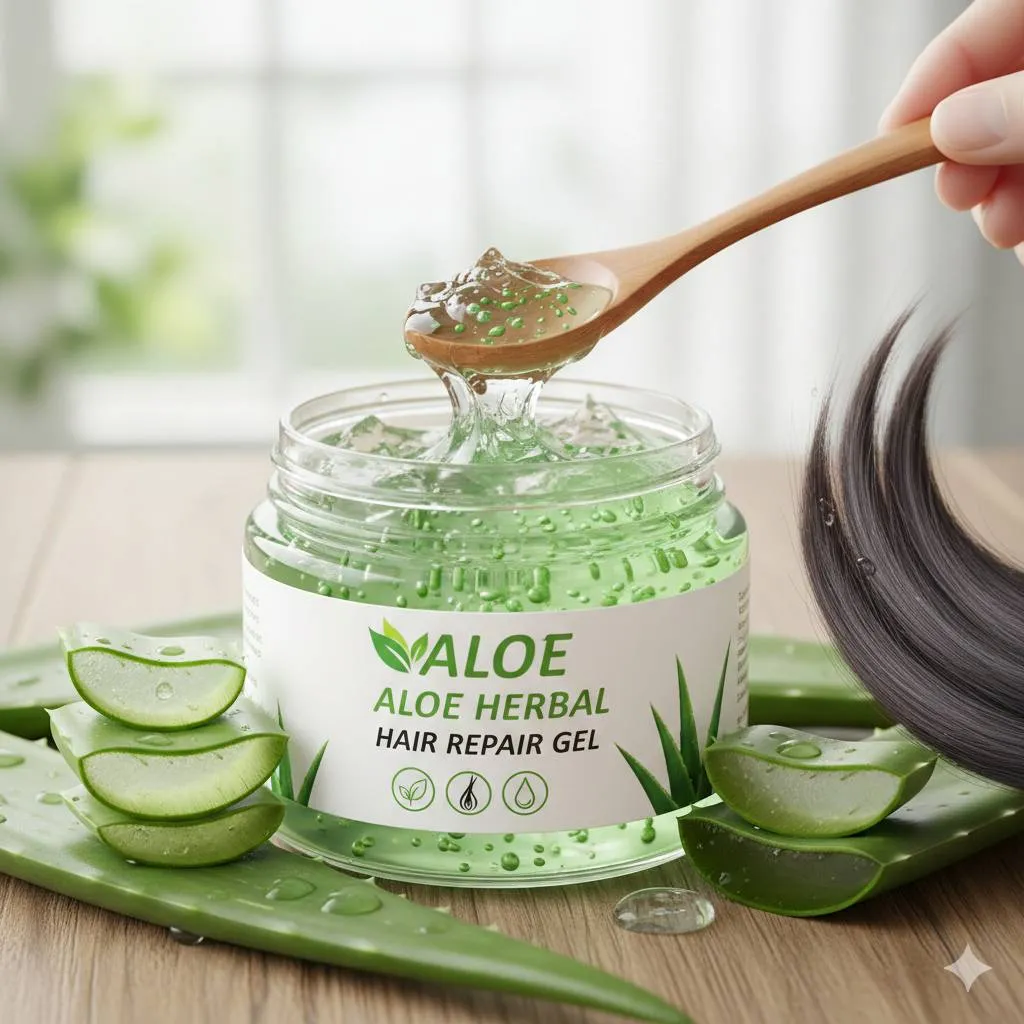 Manfaat Aloe Vera Gel untuk Berbagai Masalah Rambut (c) Ilustrasi AI