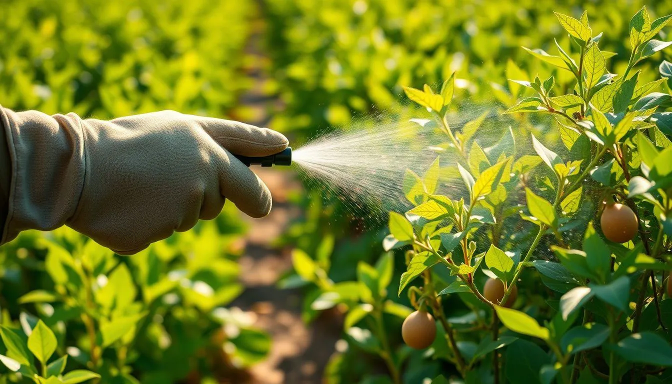 Teknik Aplikasi Antracol pada Tanaman (c) Ilustrasi AI