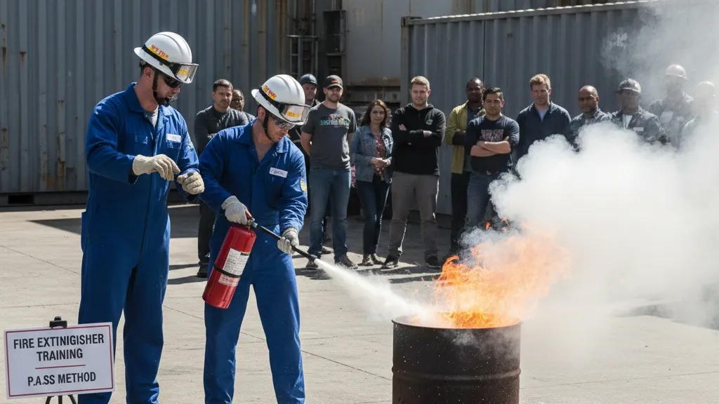 Teknik PASS: Cara Menggunakan APAR yang Benar dan Efektif (c) Ilustrasi AI