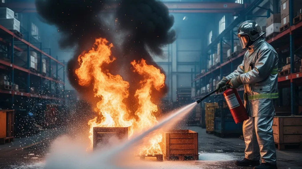 Tips Keamanan dan Strategi Tambahan dalam Menggunakan APAR (c) Ilustrasi AI