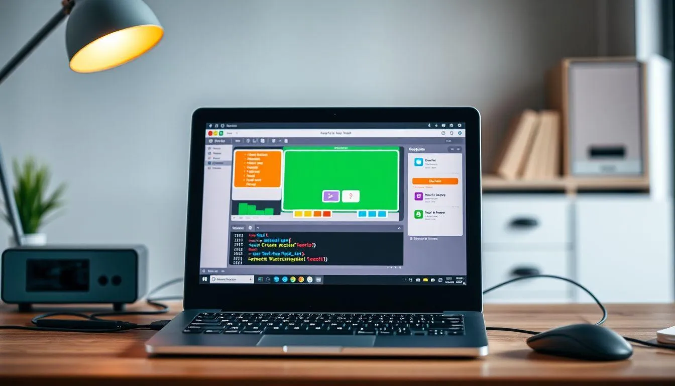 Mengenal Antarmuka dan Fitur Utama Scratch (c) Ilustrasi AI