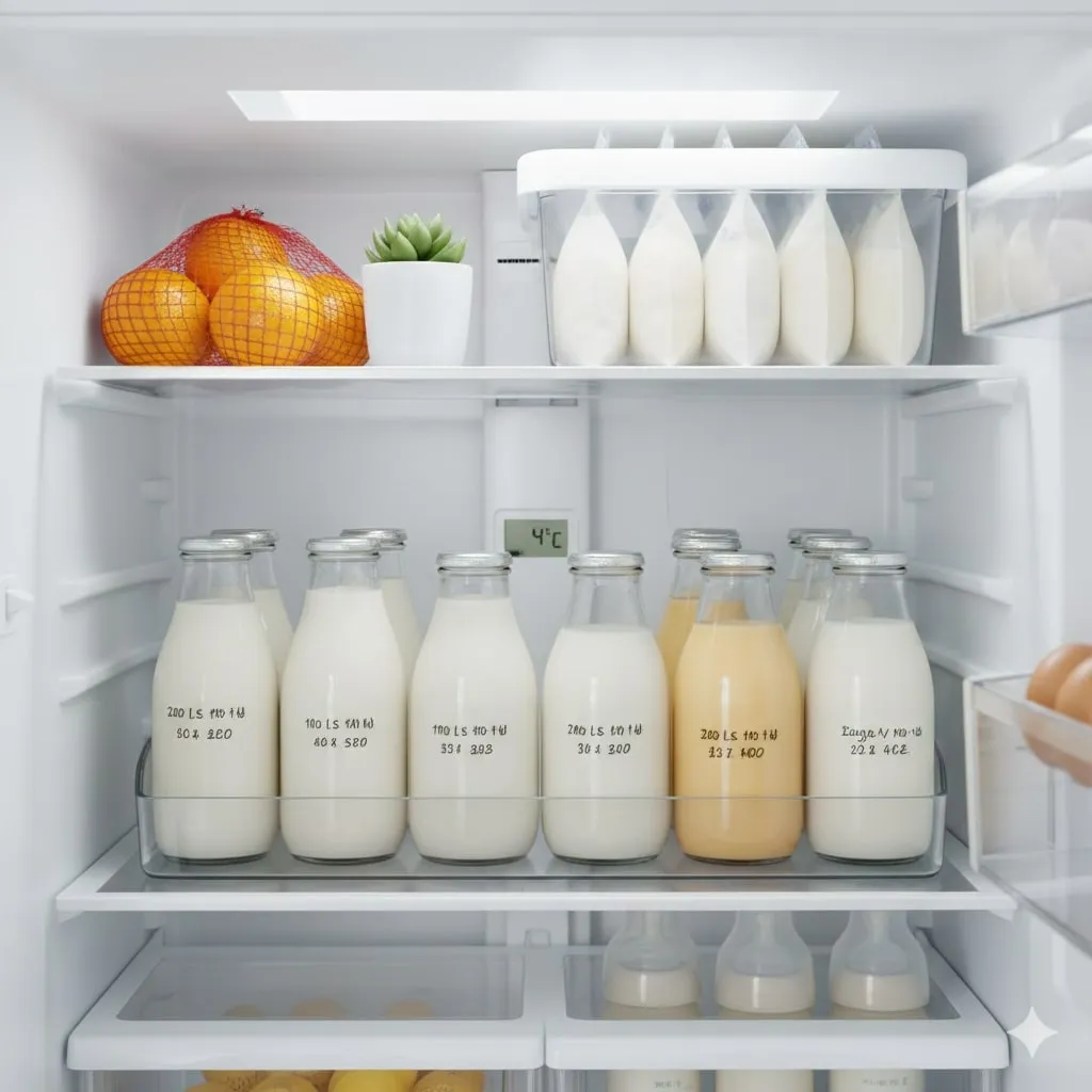 Cara Menghangatkan ASI dari Kulkas (c) Ilustrasi AI