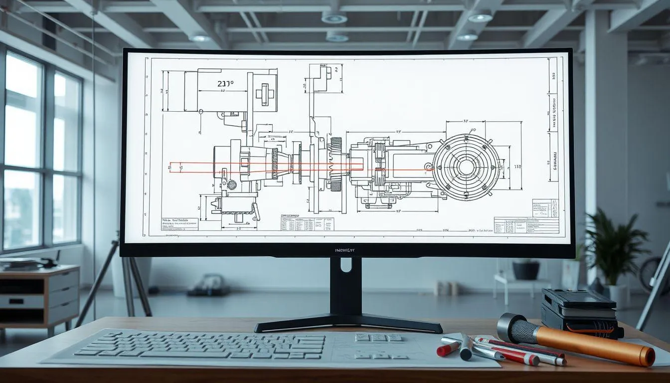 Dimensi, Anotasi, dan Layer Management (c) Ilustrasi AI