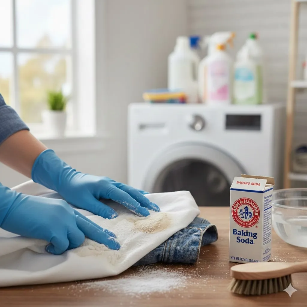 Cara Menggunakan Baking Soda untuk Menghilangkan Bau pada Pakaian (c) Ilustrasi AI