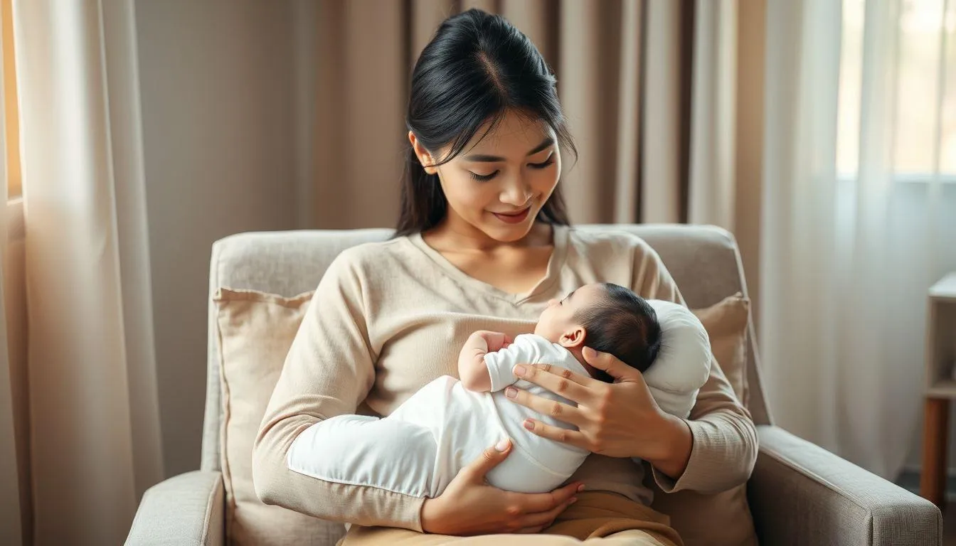 Manfaat Menggunakan Bantal Menyusui untuk Ibu dan Bayi (c) Ilustrasi AI