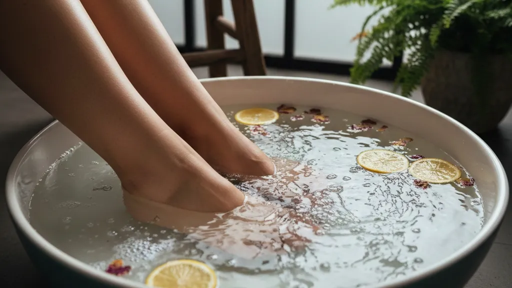 Cara Menggunakan Bath Salt untuk Merendam Kaki (c) Ilustrasi AI