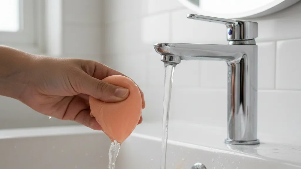 Cara Membersihkan dan Merawat Beauty Blender (c) Ilustrasi AI